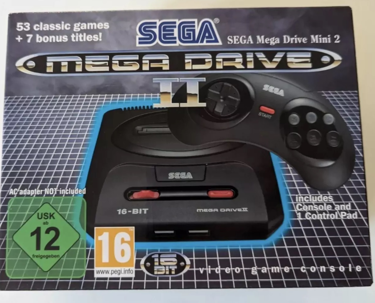 Sega Mega Drive Mini 2 Console (PAL Verzió)