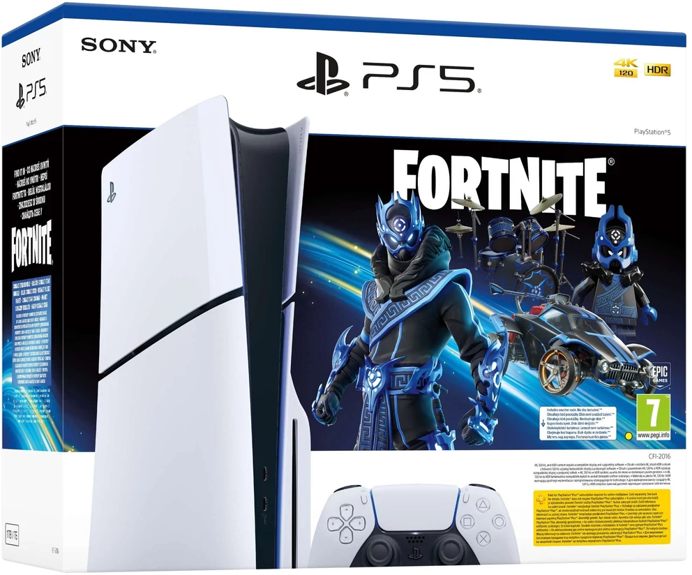 Sony PlayStation 5 Slim Fortnite Cobalt Star Bundle