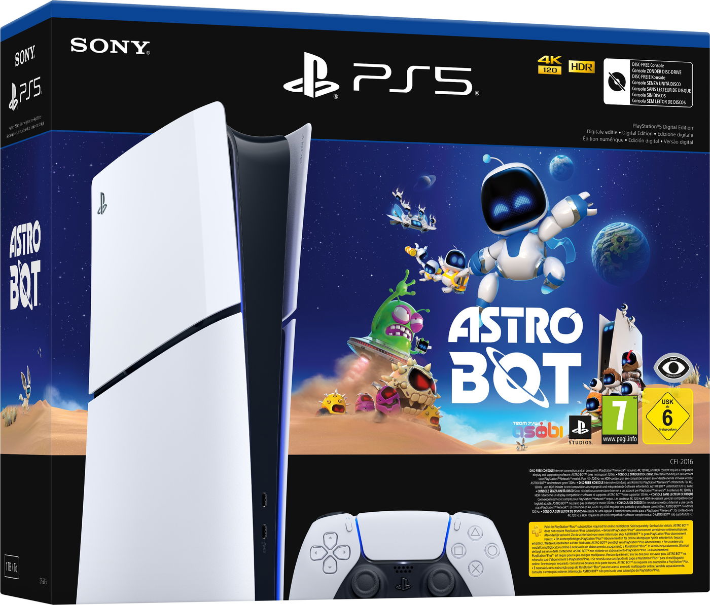 Sony PlayStation 5 Slim Digital Edition (CFI-2016) + Astro Bot